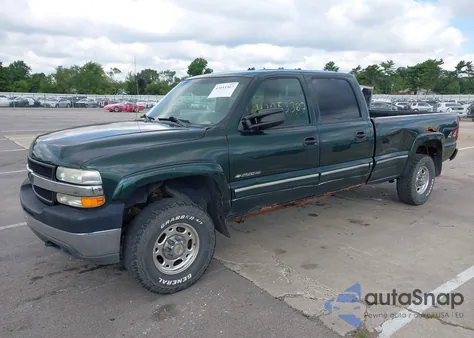2002 Chevrolet Silverado 2500Hd Ls из США, поврежденный, VIN 1GCHK23U72F139887